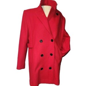 VTG 100% Wool Made In YUGOSLAVIA Peacoat Womens 10/12